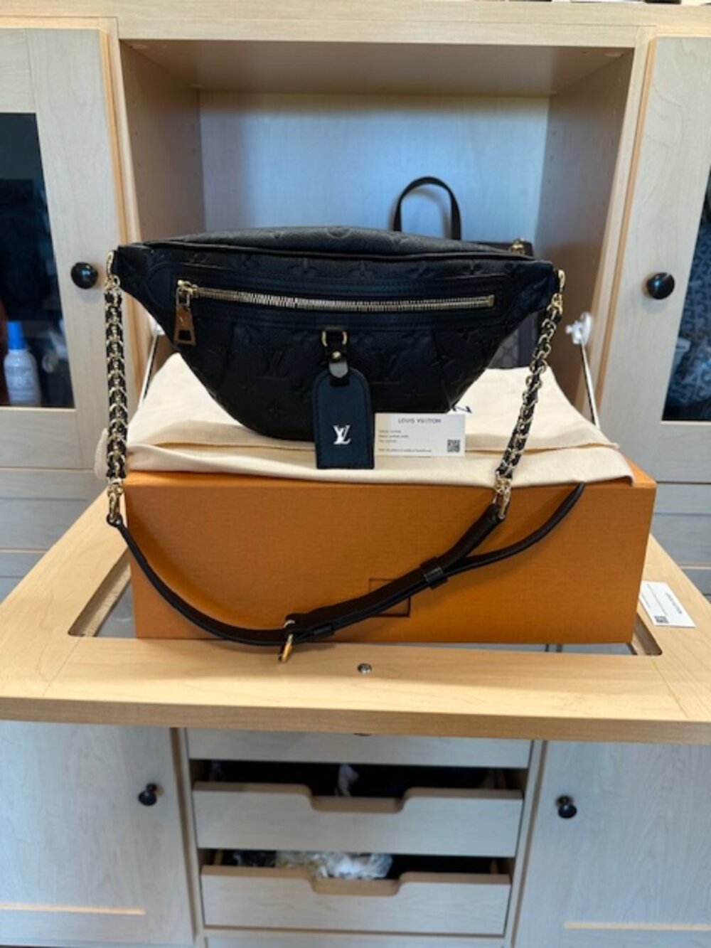 Louis Vuitton Black LV Monogram High Rise PM Brand New in Box